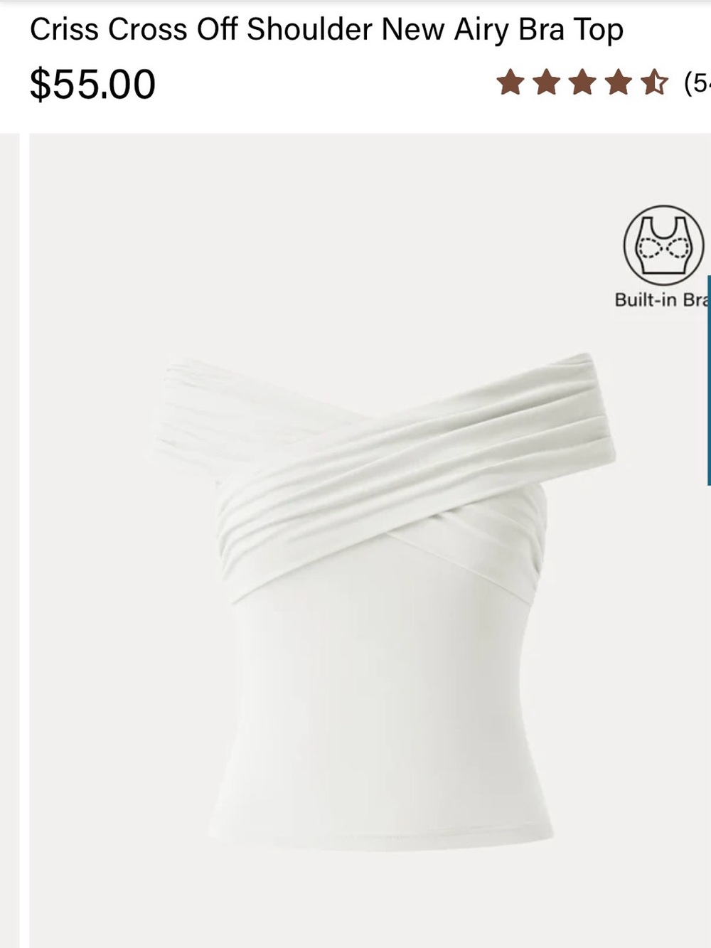 OGL Cream Crisscross Tank Top - Picture 4 of 8